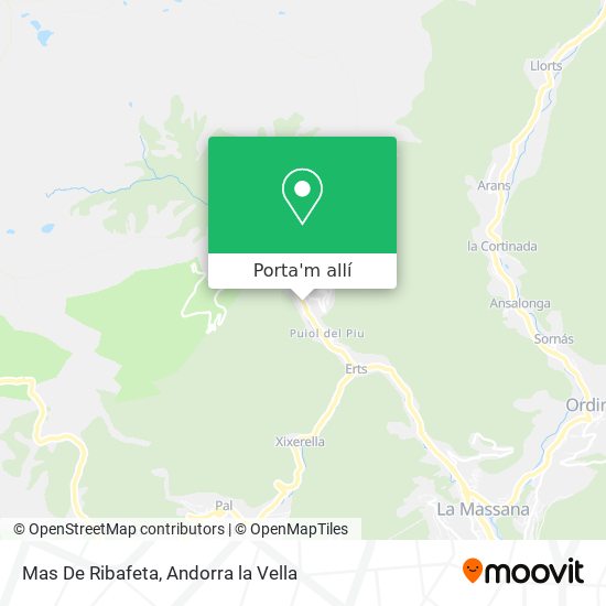 mapa Mas De Ribafeta