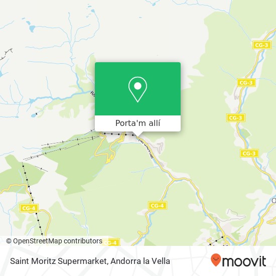 mapa Saint Moritz Supermarket