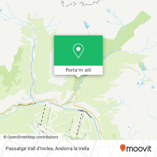 mapa Passatge Vall d'Incles
