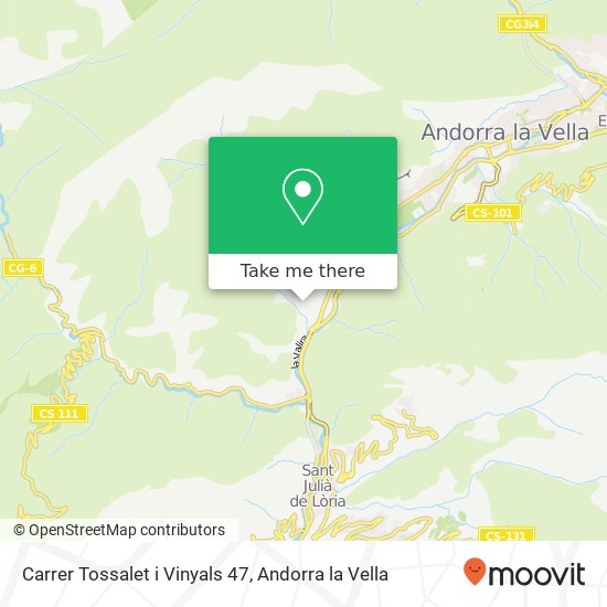 mapa Carrer Tossalet i Vinyals 47