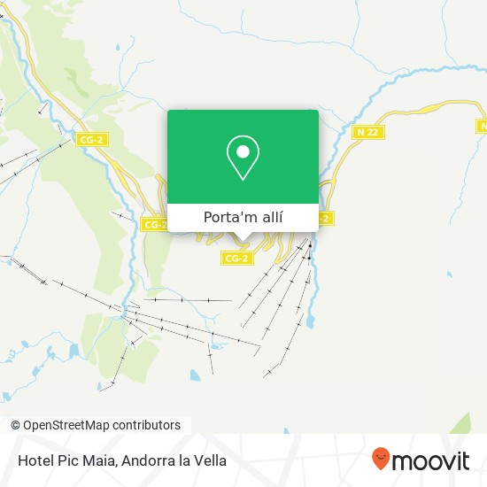 mapa Hotel Pic Maia