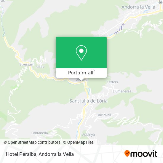 mapa Hotel Peralba