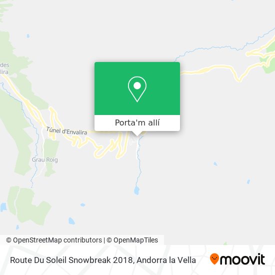 mapa Route Du Soleil Snowbreak 2018