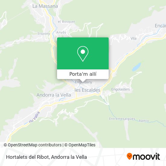 mapa Hortalets del Ribot