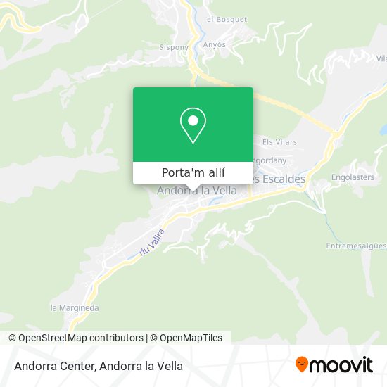 mapa Andorra Center