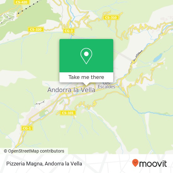 mapa Pizzeria Magna, Carrer Bonaventura Armengol, 7 AD500 Andorra la Vella