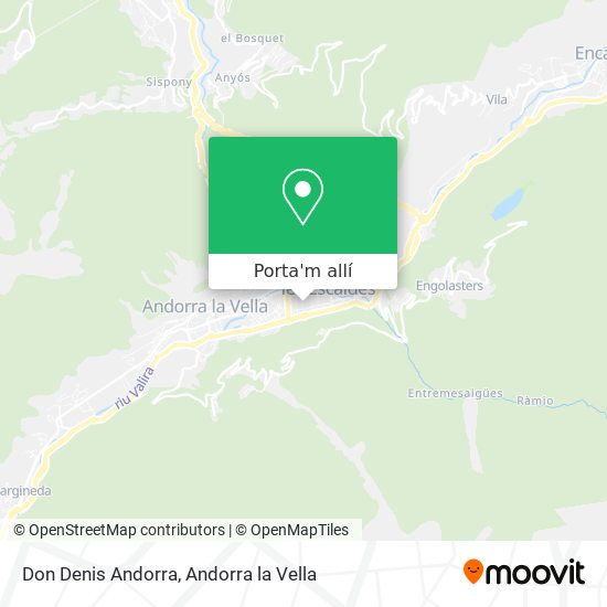 mapa Don Denis Andorra