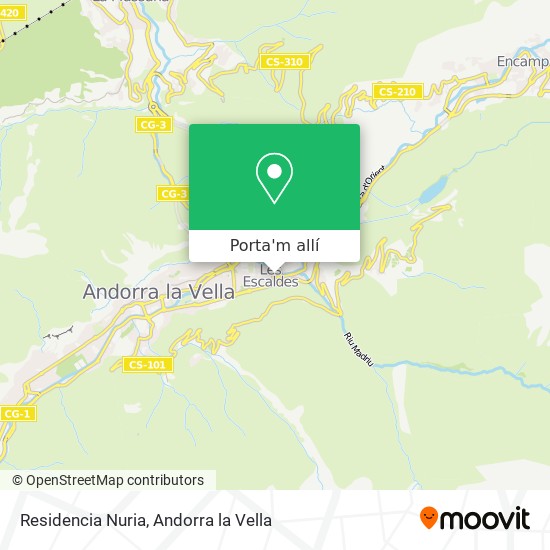 mapa Residencia Nuria