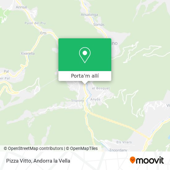 mapa Pizza Vitto
