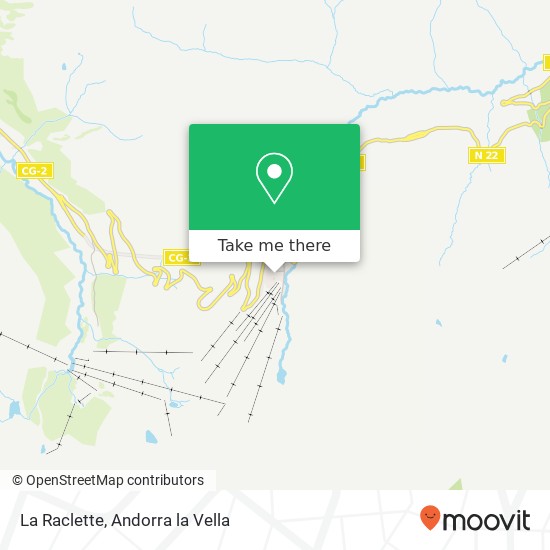 mapa La Raclette, Carrer del Maià AD200 Encamp