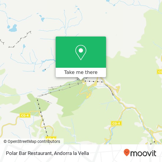 mapa Polar Bar Restaurant, AD400 La Massana