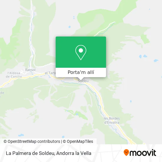 mapa La Palmera de Soldeu