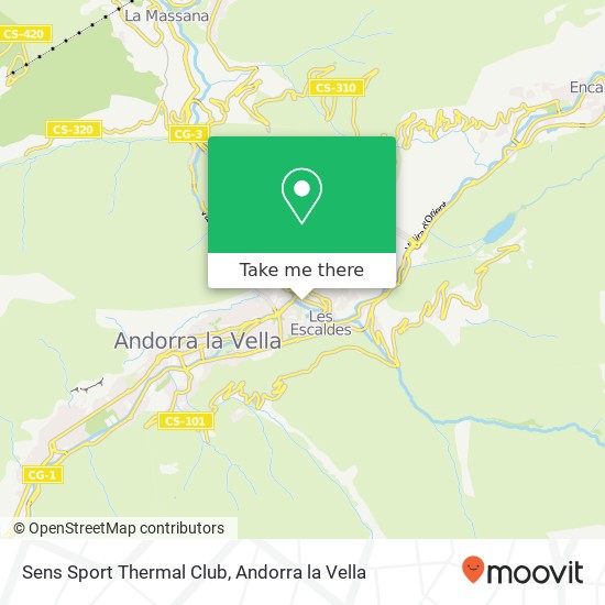 mapa Sens Sport Thermal Club