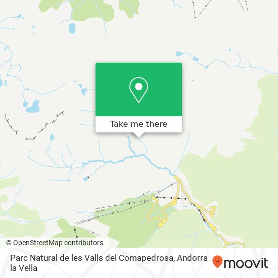 mapa Parc Natural de les Valls del Comapedrosa