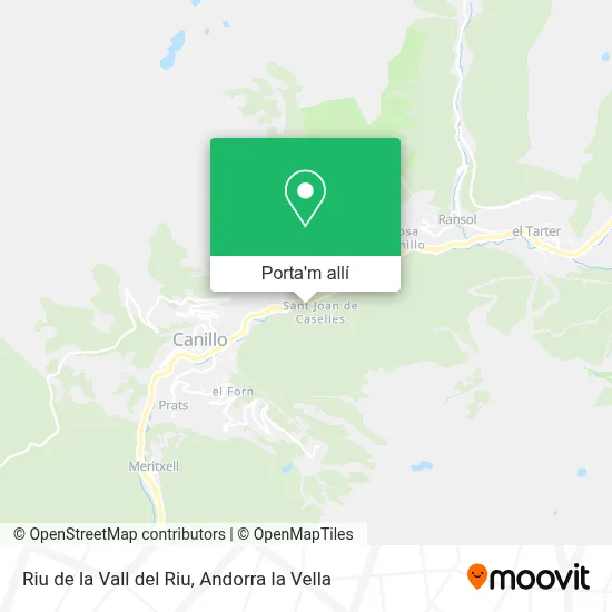 mapa Riu de la Vall del Riu