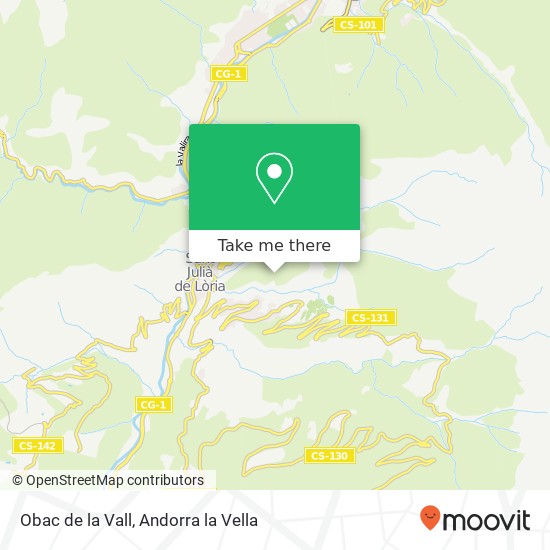 mapa Obac de la Vall
