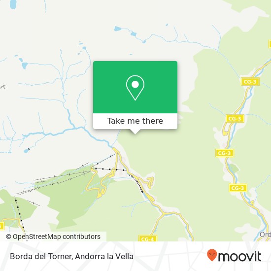 mapa Borda del Torner