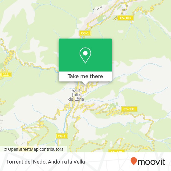 mapa Torrent del Nedó