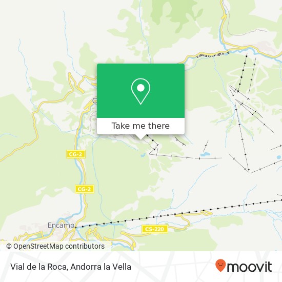 mapa Vial de la Roca