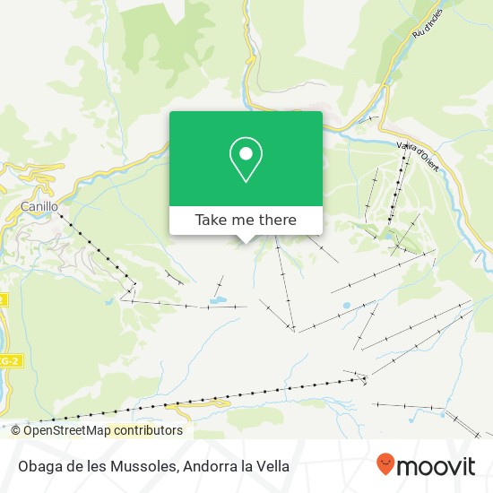 mapa Obaga de les Mussoles