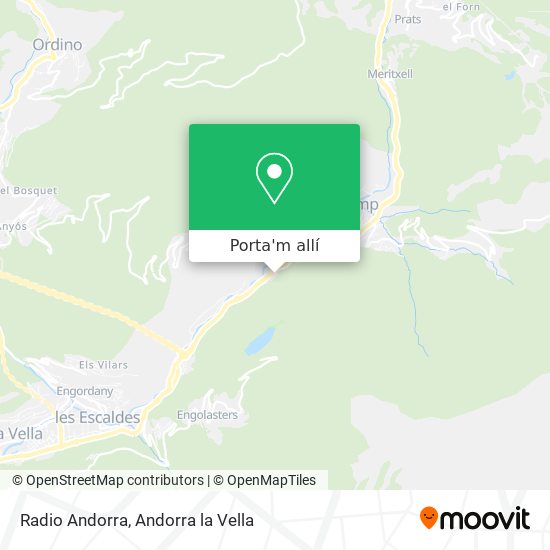 mapa Radio Andorra
