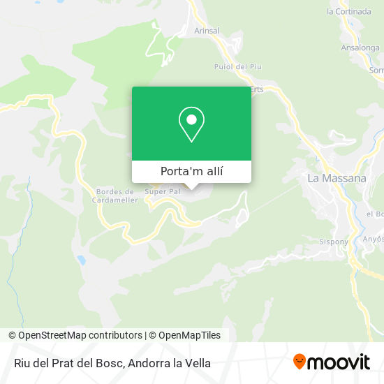 mapa Riu del Prat del Bosc