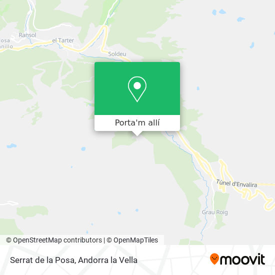 mapa Serrat de la Posa