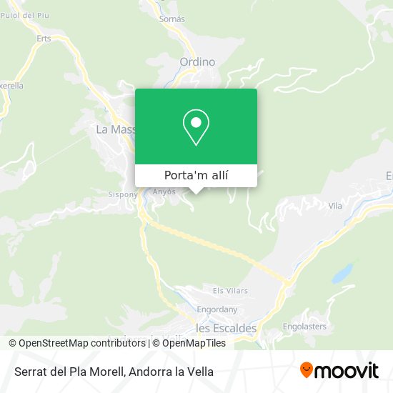 mapa Serrat del Pla Morell