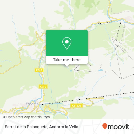 mapa Serrat de la Palanqueta