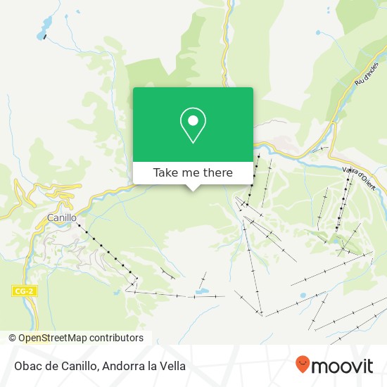 mapa Obac de Canillo