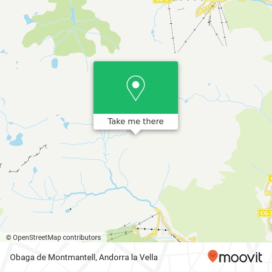 mapa Obaga de Montmantell