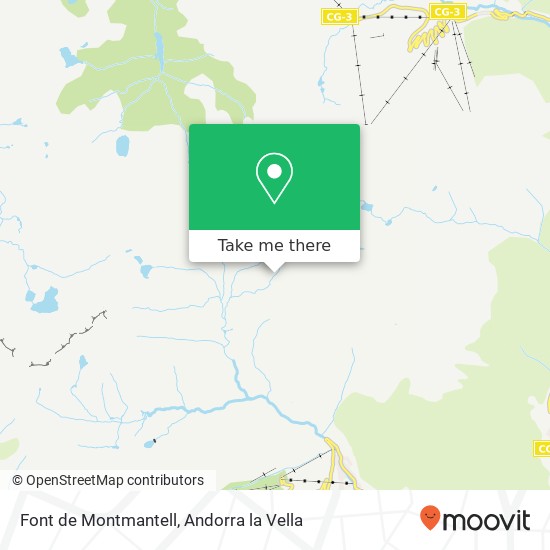 mapa Font de Montmantell