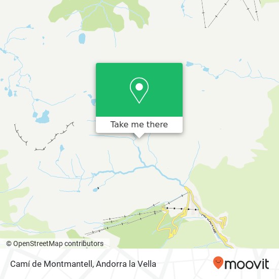 mapa Camí de Montmantell