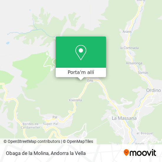 mapa Obaga de la Molina