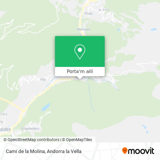 mapa Camí de la Molina