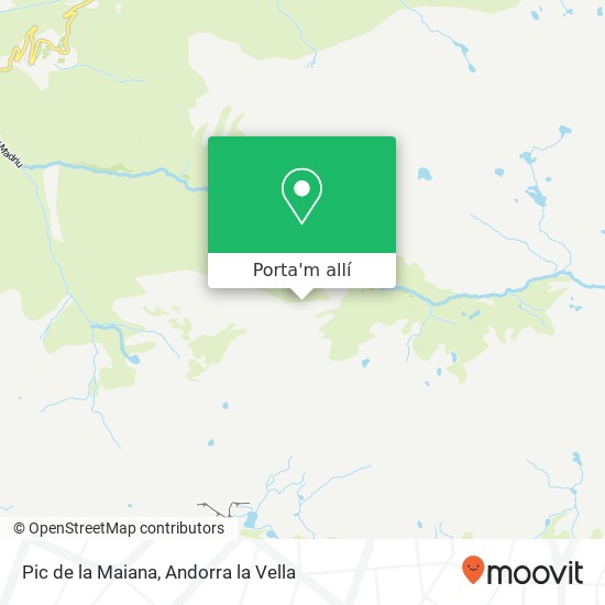 mapa Pic de la Maiana