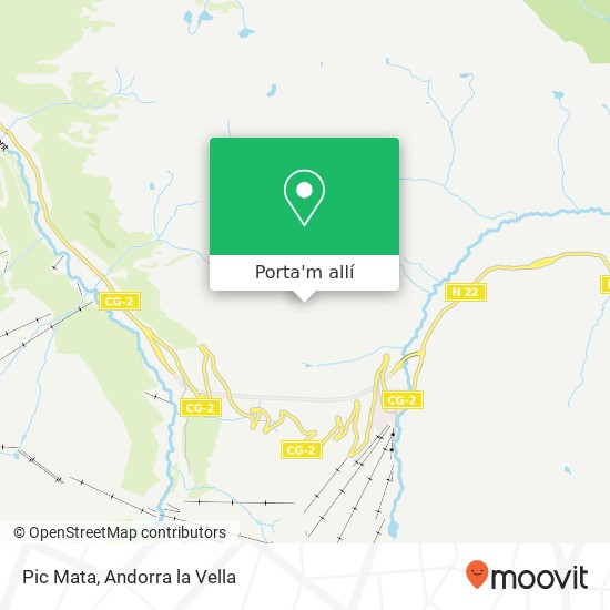 mapa Pic Mata