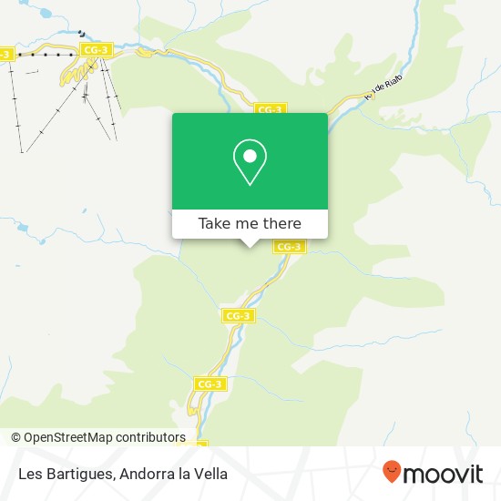mapa Les Bartigues