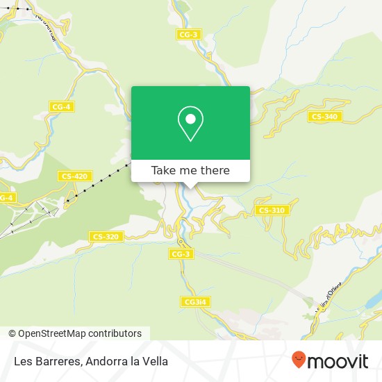 mapa Les Barreres
