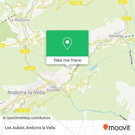 mapa Les Aubes