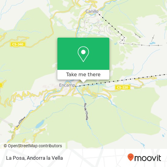 mapa La Posa