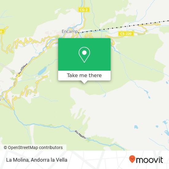 mapa La Molina