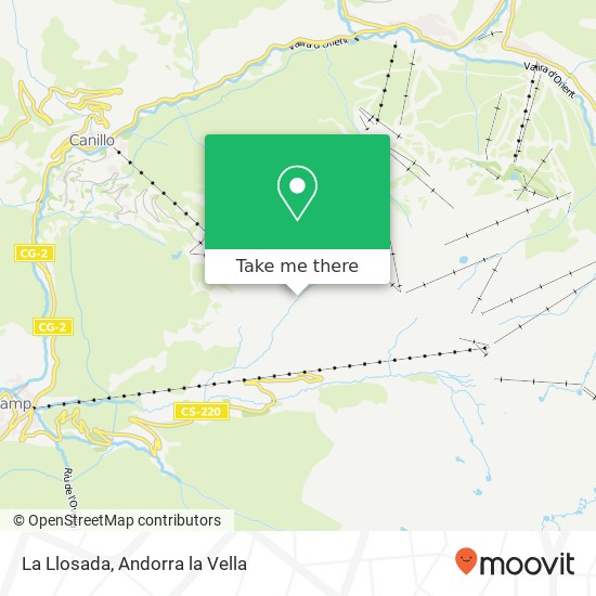 mapa La Llosada