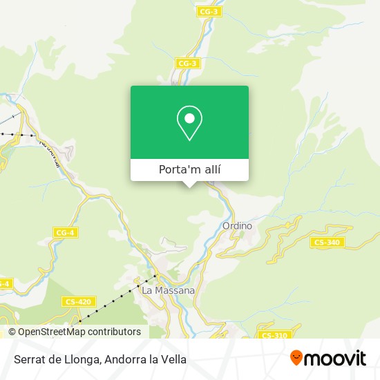 mapa Serrat de Llonga