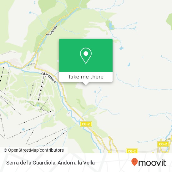 mapa Serra de la Guardiola