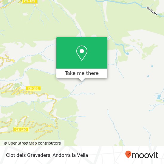 mapa Clot dels Gravaders