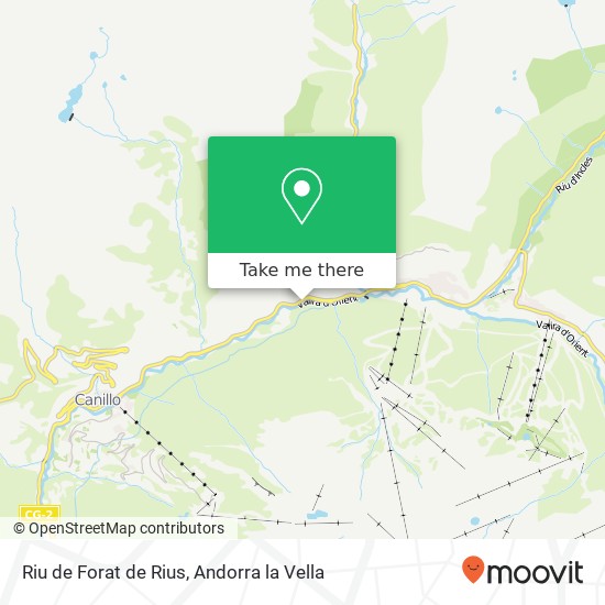 mapa Riu de Forat de Rius