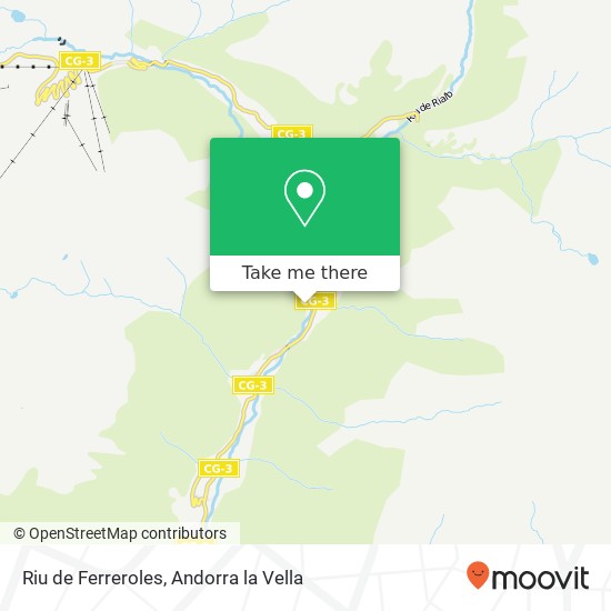 mapa Riu de Ferreroles