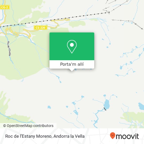 mapa Roc de l’Estany Moreno
