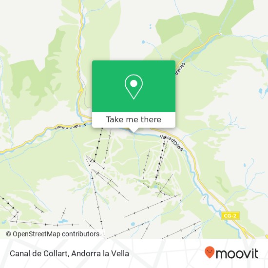 mapa Canal de Collart